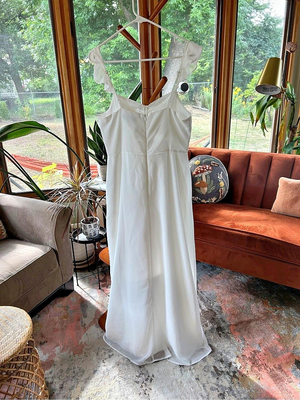 Lulus The Way to Love White Ruffled Maxi Dress Medium - Bridal or Rehearsal Dres
